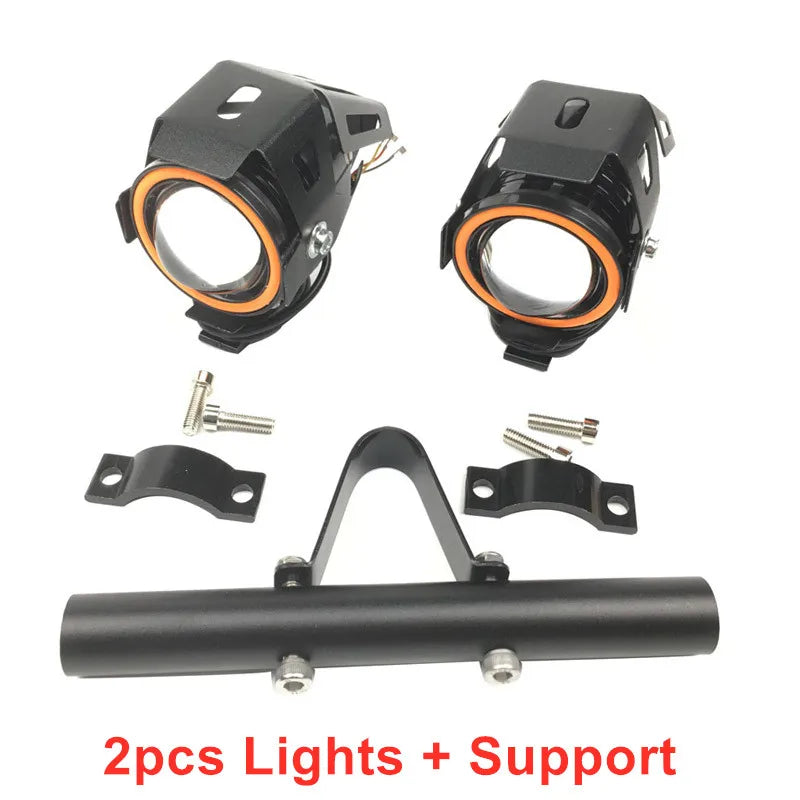 12V–60V 30W Eagle Eye LED Projector Headlight & Support Bracket for Electric Scooter & E-Bike