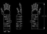 5 Dof Metal Hand Palm Bionic Mechanical Finger Humanoid Robot 5 Axis Small Servo Manipulator Gripper Claw DIY STEM Toy Parts