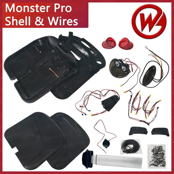 Begode Monster Pro Shell And Wires Inner Side Shell Line Original Unicycle Plastic Shell Cables Gotway GW Parts Accessories