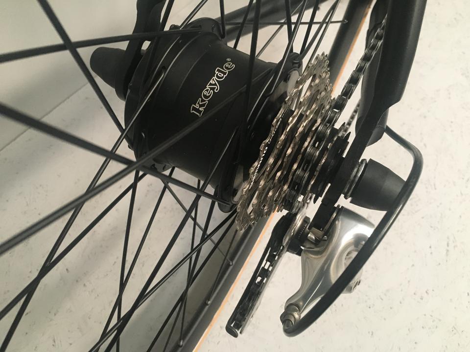 keyde P100 rear motor wireless control for electric bike,integrating a built-in controller and speed sensor for E-bike conversion kits