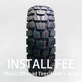 [ Install Fee ] Upgrade to 10*3.0 off-road tires widen tires road tires Kaabo Mantis / ZERO 10X