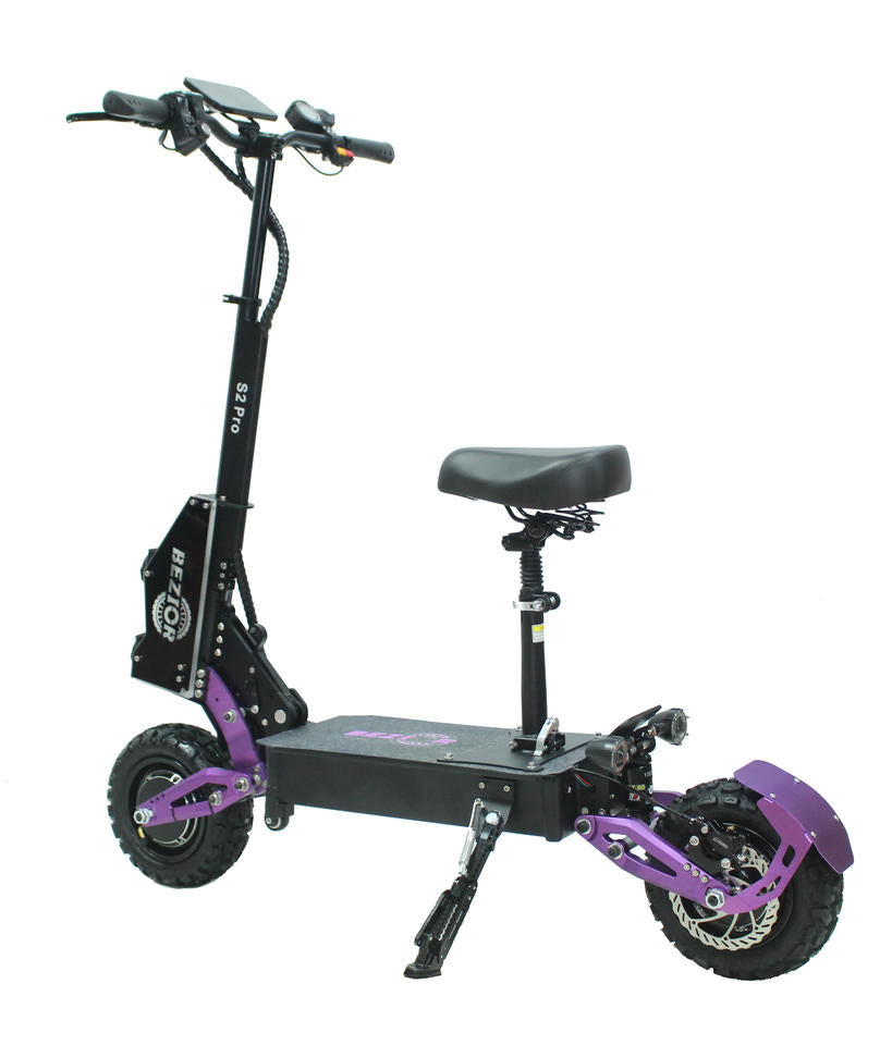 BEZIOR S2 Pro Electric Scooter - 1200W Dual Motor, 60V 20.8Ah Battery, Foldable E-Motorcycle with 10.0*2.25 Inch Off-Road Tires&nbsp;Foldable Electric Scooter