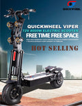 Quickwheel Viper Folding Electric Scooter Frames 13 Inch 72V 45Ah 6000W 8000W 100Km/H Adults High Speed Electric Scooter