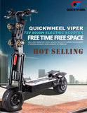 Quickwheel Viper Folding Electric Scooter Frames 13 Inch 72V 45Ah 6000W 8000W 100Km/H Adults High Speed Electric Scooter