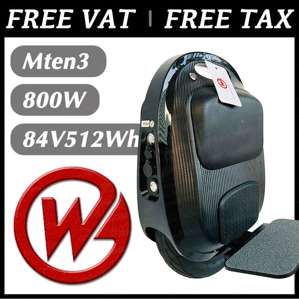 VAT Exemption Begode Mten3 Electric Unicycle 800W 84V 512Wh Gotway Mten 3 Monowheel GW Smart Wheel