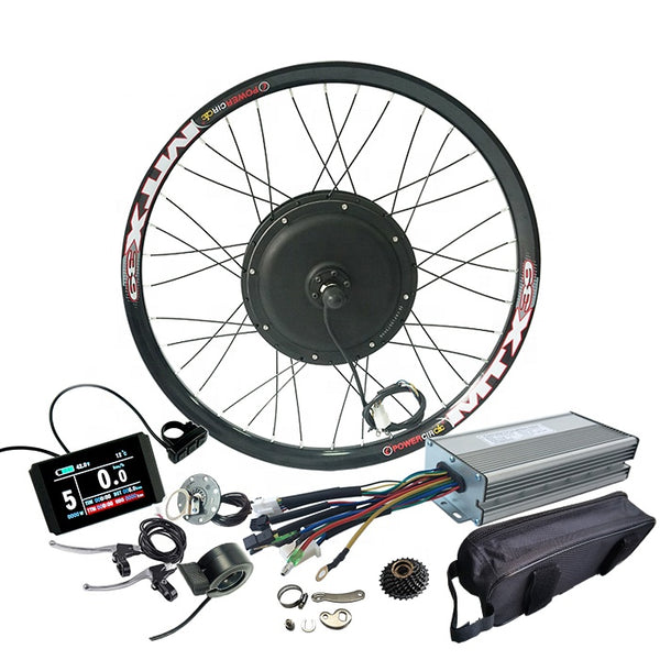 NBPower Popular electric bicycle conversion kits MTX wheel rim 48V52V 2000W hub motor for 135mm dropout bike US UK fast shipping