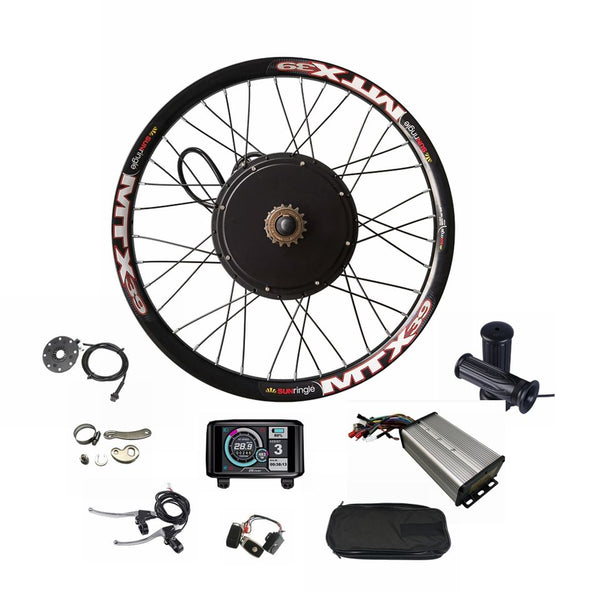Nbpower 72V 3000W Electric Bike Conversion Kit with Brushless Gearless ...