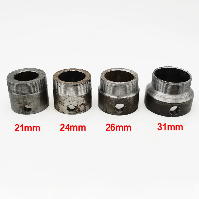 Freewheel Adapter internal diameter 21mm/24mm/26mm/31mm for Tricycle No Teeth Flywheel Freewheel Connector 34mm Thread