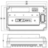 US Warehouse！VOTOL Controller EM150-2SP 72V 150A for QS Mid-Drive Motor Hub Motor