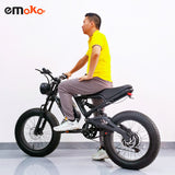 Emoko D20 electric motorcycle bike 20 inch off road fat tyre 48V max speed 50km 1000w motor adult electric bicycle