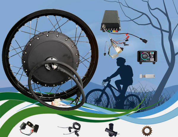 High-Powered 8000W Electric Motorcycle Conversion Kit - QS273 V3 19-In ...