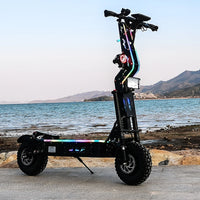 FLJ Upgraded E2 14inch 8000W Off Road Tire Electric Scooter 80-300kms Range 60V/72V Newest Design Adults Dual Engines E Scooter