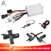 Kunray Brush Controller Kit 24V48V 500W For Electric Bike Scooter Brushed DC Motor 800W 1000W Ebike Conversion Kit Bicycle Parts