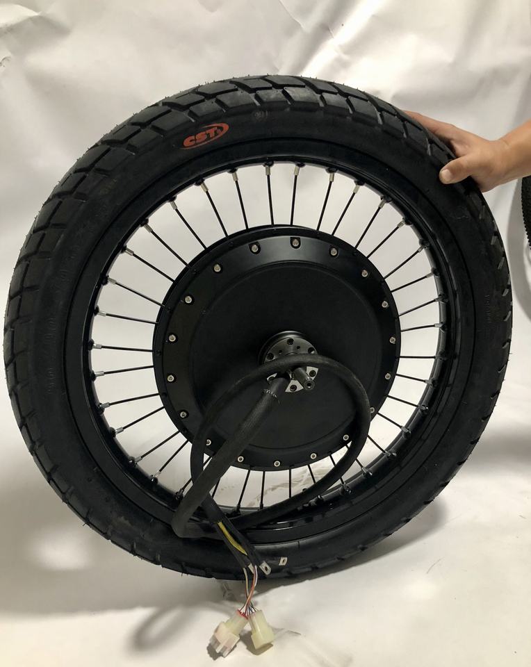 8000W High-Powered Electric Bike Conversion Kit - Gearless Rear Hub Motor and Sabvoton Controller for Fast Wheel Replacement