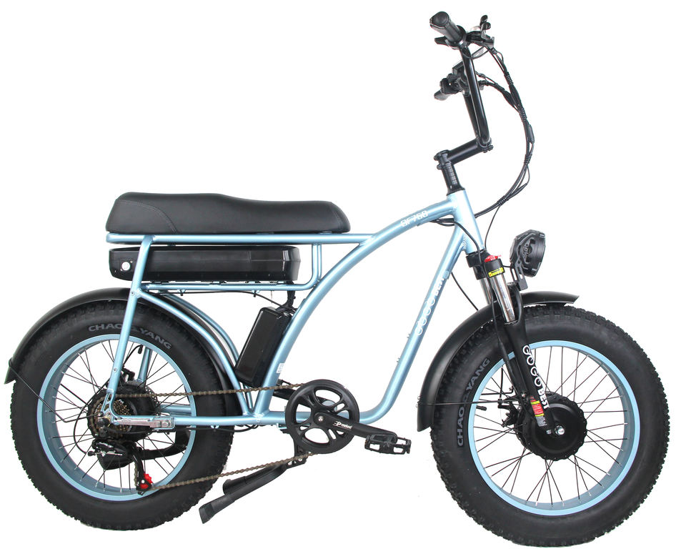 GOGOBEST GF750 Electric Bicycle 2000W Dual Motor 20-Inch Fat Tire Ebike with 48V 17.5Ah Battery for Powerful and Exhilarating Rides Classic Vintage Electric Mountain Bike