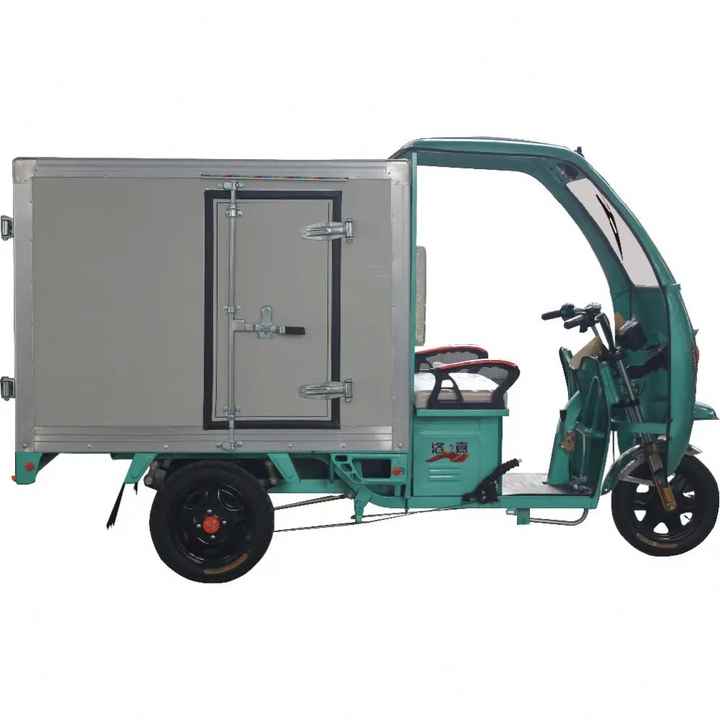NEW Energy Electric Tricycle 600W Electric Cargo Tricycle with Closed Driver Cabin and Closed Cargo Box for Deliver Use