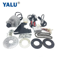 24/36V 450W MY1018 Left Electric Bike Motor Conversion Kit with 12T Black Left freewheel fit most Sprocket Chain Drive Bicycle