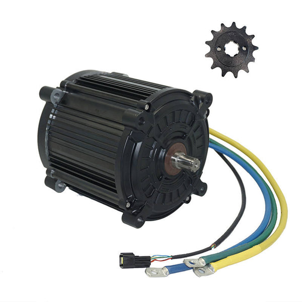 QSMOTOR QS180 90H 8000W Mid Drive Motor for Off-Road Electric Motorcycles - High-Power PMSM Motor with Encoder Sensor  8000W Mid Drive Motor For Dirt Bike