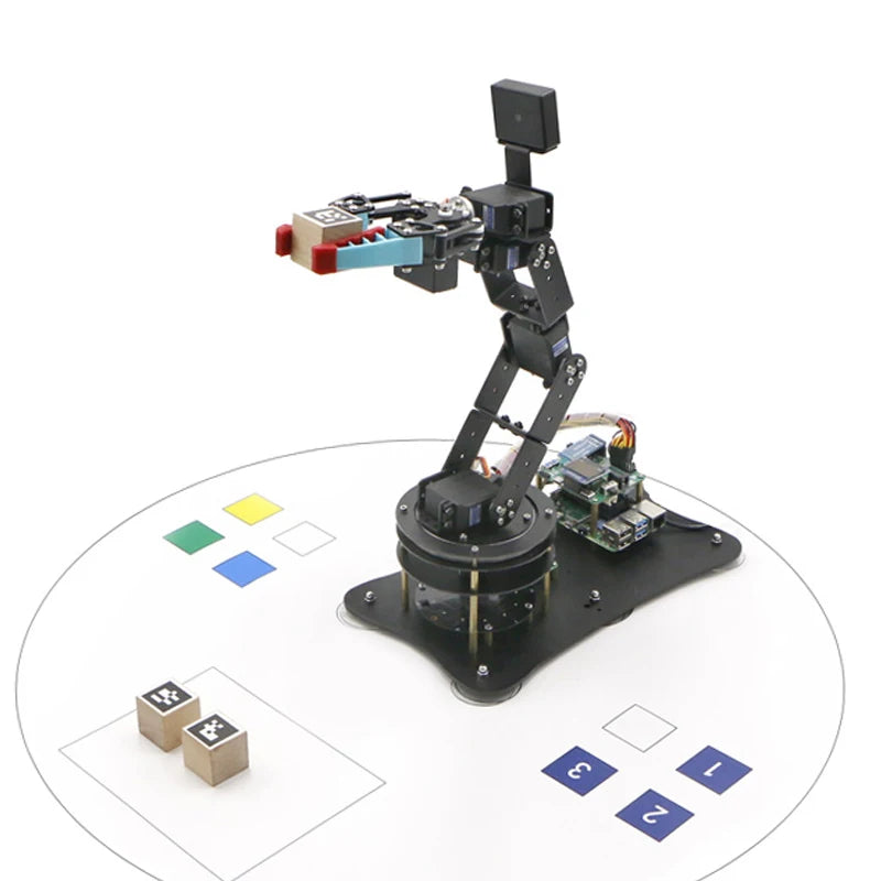 STM32 Moveit 6 Dof Smart AI Vision  Robotic Arm with Flexible Claw for Raspberry Pi ROS for Jetson Nano Open Source