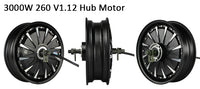 QSMOTOR 12inch 3000W 72V 70kph Hub Motor with EM72100SP Controller Kits for Electric Scooter