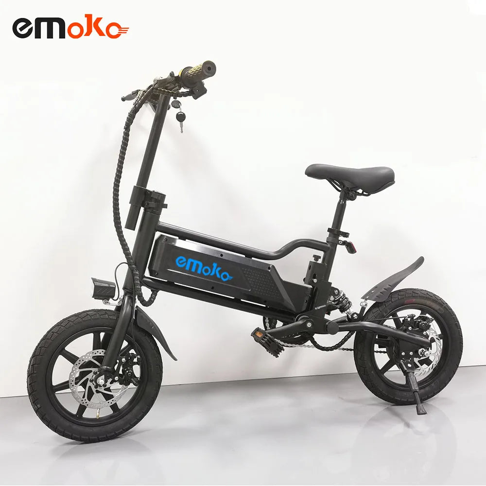 Emoko Wholesale Electric City Foldable 350w Motor Mileage 60 km Max Speed 25 km E Bike 14 16 20 Inch Adult Electric Bicycle