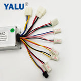 YALU Brush DC Motor Controller 24V 250W Ebike Speed Controller with PAS Sensor Port For Electric Bicycle Scooter Conversion Kit