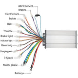 Kunray E-bike Controller 36V 48V Electric Bike 12 Mosfet Brushless Controller 1000W 1500W 1600W Controller for Electric Scooter