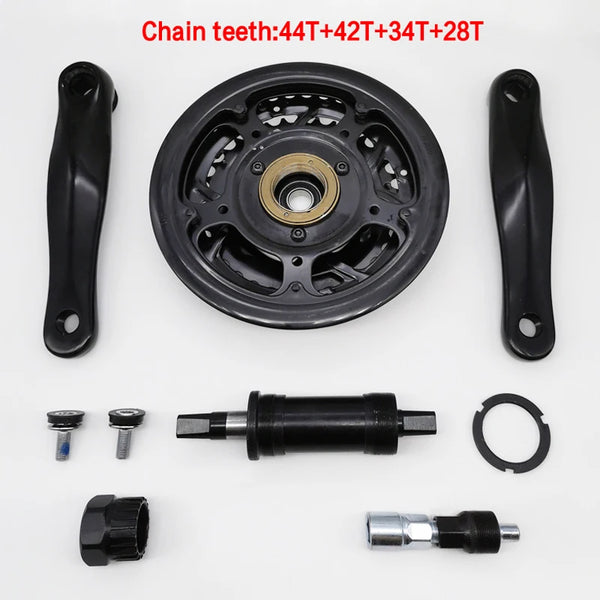 Mountain Bike Middle Drive Motor Kit Accessory BB mtb bicycle chain wheel crank set for DIY Ebike Conversion Kit