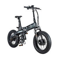 BEZIOR XF005 Dual Motor Dual Battery Electric Mountain Bike 20 Inch Wheel 36V 16+6.4Ah Lithium Battery Ebike with 20*4" Fat Tires Off-Road Electric Snow Bike