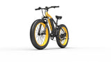 GOGOBEST Electric Mountain Bike 1000W Mid Drive Folding E-Bike with 26 Inch Fat Tire and Rear Shock for Off-Road Adventures and Snow Riding