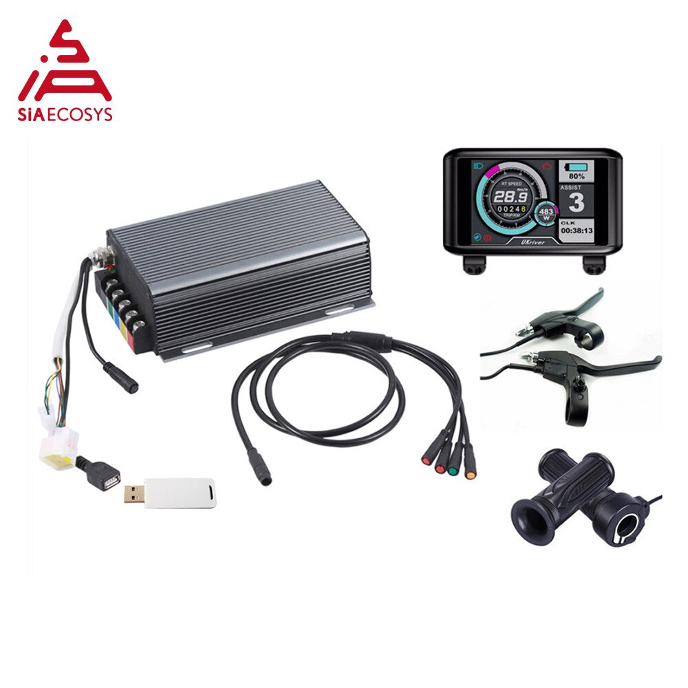 QS 205 50H V3/V3I Electric High Power E-Bike Spoke Hub Motor Kit With UKC1 Speedometer For Electric Bicycle