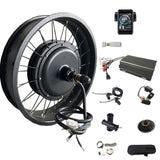 20 26inch 190mm Dropout 3000W Fat Tire Electric Bike Kit 100mm Width Wheelrim with Sabvoton 80A For Snow Ebike Conversion Kit