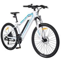 BEZIOR M1 Pro Electric Hybrid Bike - 500W Electric Hybrid Bike with 27.5 Inch Full Suspension Ebike 48V 12.5Ah Lithium Battery, and 7-Speed Shimano Gears