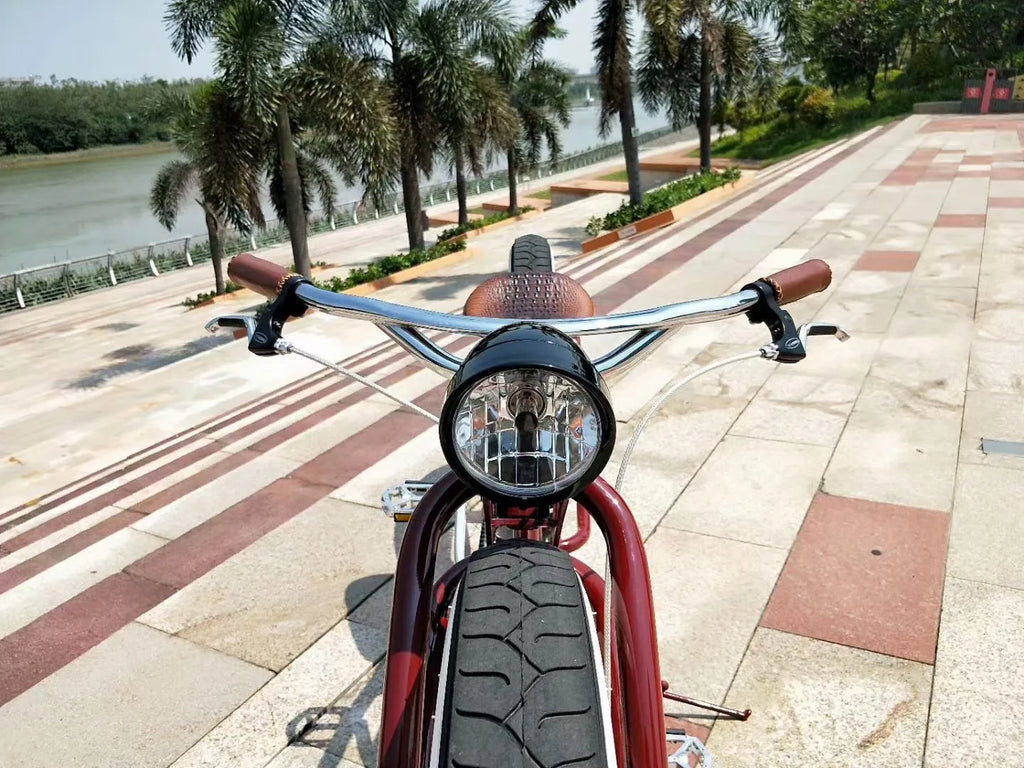 Premium 26-Inch Retro Fat Tire Bicycle - Vintage Style Long Bike for Classic Cycling Experience