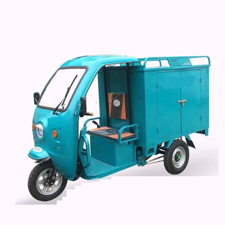 NEW Energy Electric Tricycle 600W Electric Cargo Tricycle with Closed Driver Cabin and Closed Cargo Box for Deliver Use