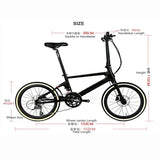 Twitter  carbon fiber F451 folding bicycle variable speed disc brake mountain bike frame carbon bike frame disc carbon frame