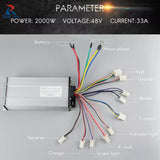 KUNRAY Electric 48V 2000W Brushless Controller Brushless Motor Speed Controller 33A 15 Mosfet Reverse Function For E-Scooter