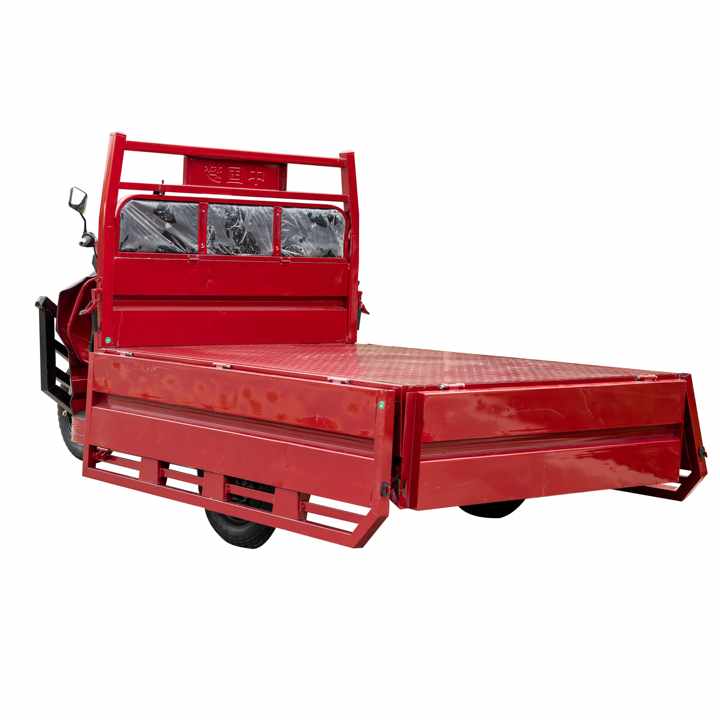 China Open Body Type Electric Cargo Vending Tricycle Flip Top Strong Power 60v 1000w Electric Tricycle Cargo