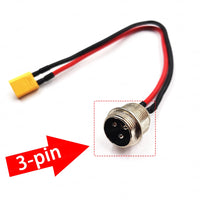 Original 3 Pins Charging Port Suit For Zero 8X Zero 9 Zero 10 Zero 10X Zero 11X Electric Scooter Socket Charge Plug Zero8x Zero9