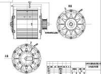 QS138 70H 3000W V1/V2 new version mid drive motor sprocket 428 and EM150SP controller for electric motorbike