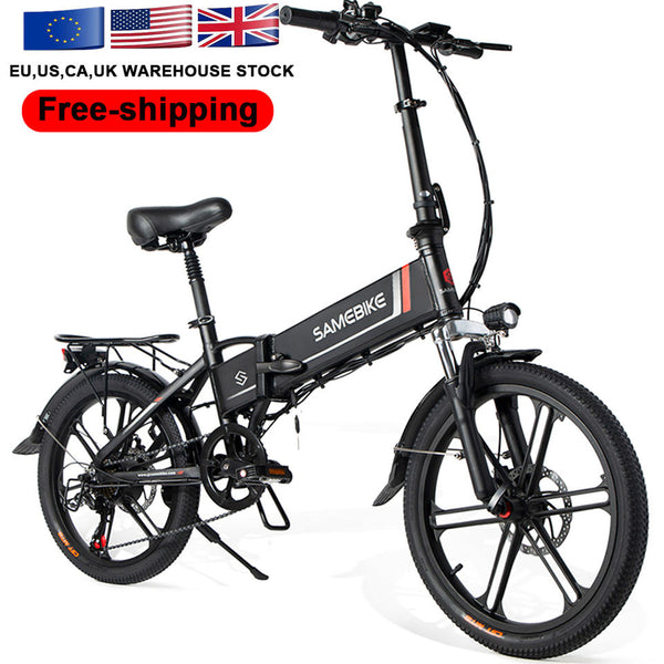 20 inch samebike 20LVXD30-II 7 speed 350w 48v10ah lithium folding electric city bike