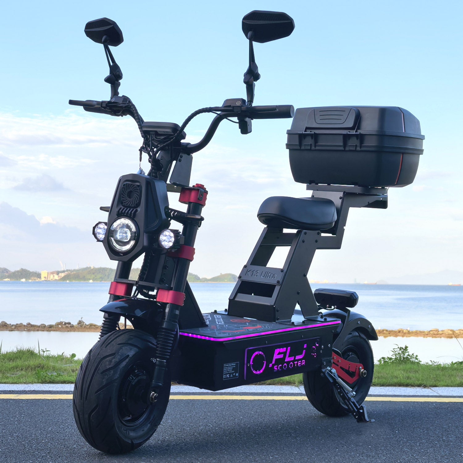 Latest K13 Ultra 72V 12000W Electric Scooter with APP/NFC fast speed Fat Wheel E Scooters
