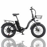 KETELES KF9 Folding Electric Bike Bafang Motor 17.5AH Battery 20*4.0 Fat Tire Folding E-Bike