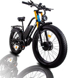 Dual Motor E-Bike: KETELES XF4000 23AH Battery 26x4.0 inch Fat Tire Electric Bike - Unleash the Power of Twin Motors on the XF4000 Dual Drive E-Bike