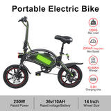 Smart Electric Bike - 14 Inch Mini Folding E-Bike with Intelligent Sensing System and Powerful Motor for Urban Commutes and Leisurely Rides