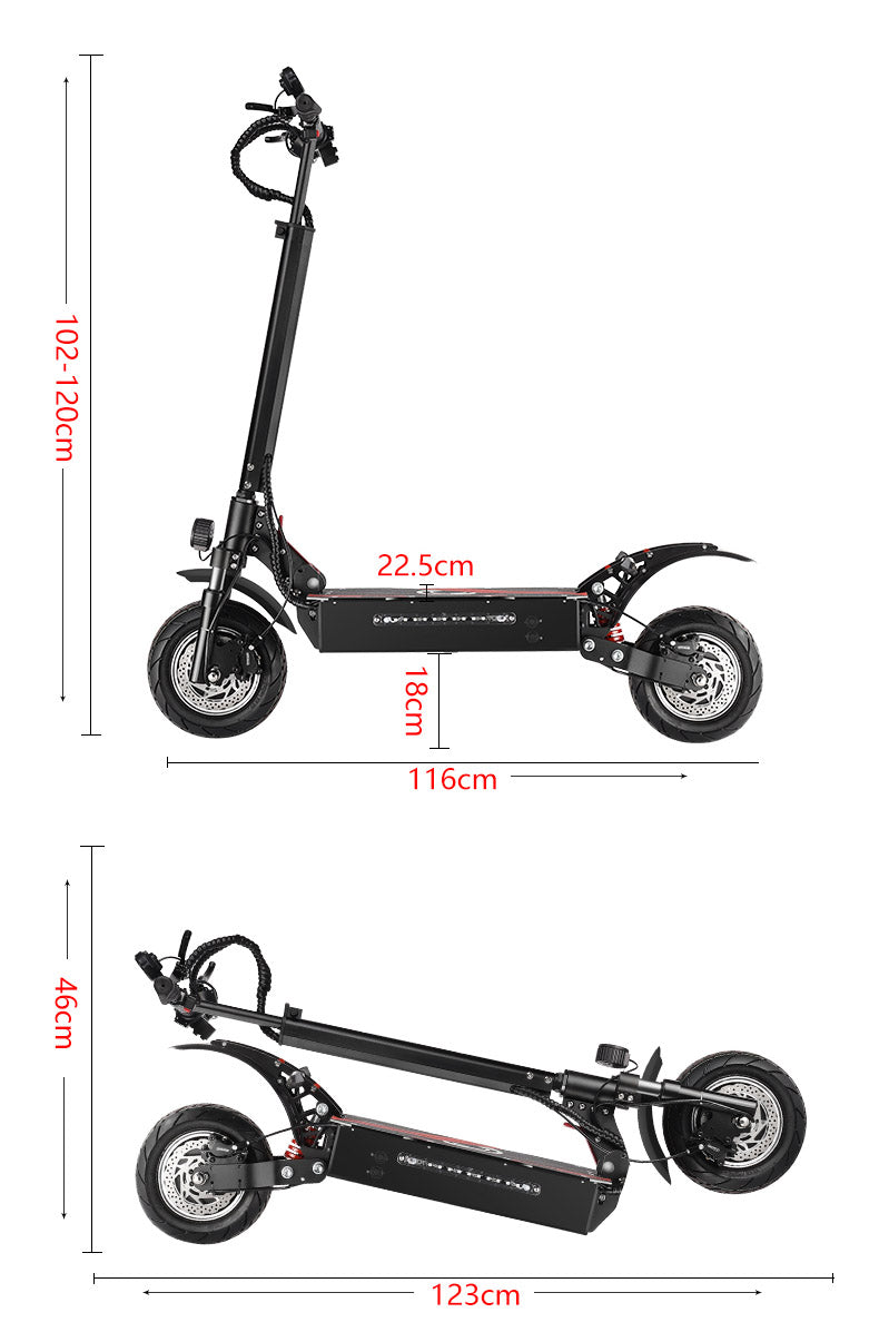 52V 3200W Dual Motor Electric Scooter