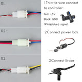 Electric Bike Motor Brushed Controller 24V/36V/48V 250W/350W/500W/800W DC Electric Controller E-scooter Part  Ebike Accessories