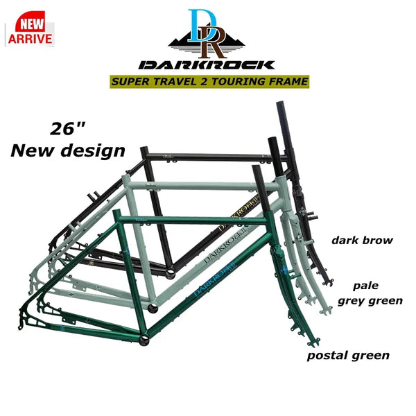 gravel bike 26 inch 26 Inch Gravel Bike Frame/Chromoly Steel Frame/Fork/Touring Bicycle Fr