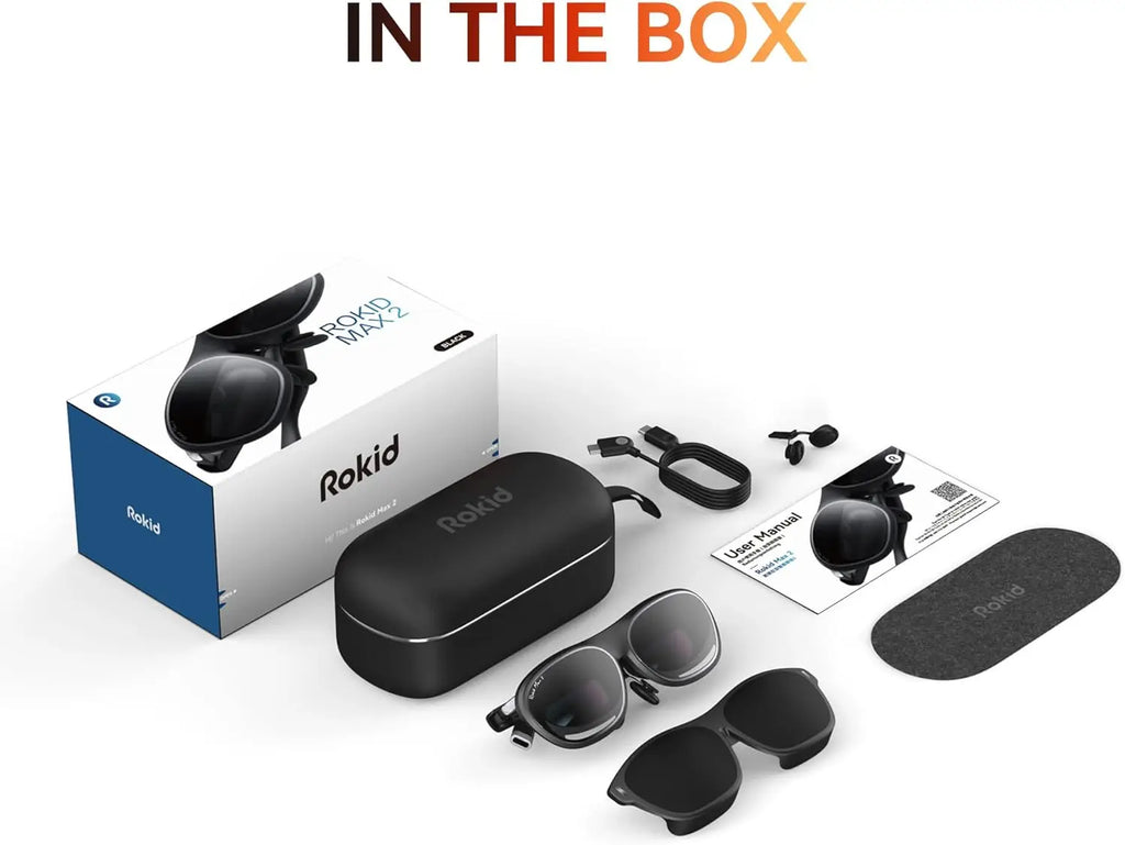 100% New Rokid Max 2 3D Smart AR Glasses 120Hz refresh rate supports AI full voice operation distance sensor supports IMU HDCP