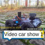 4WD RC Tank Ps2 Wireless VIdeo 12V DC Motor Trolley Support 4G Off-Road Car for C++ Robot DIY Kit VScode Programmable Robot Car